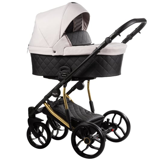 Baby Merc, wózek wielofunkcyjny Piuma-Limited Edition 3w1 Czarno/Beżowy Baby Merc