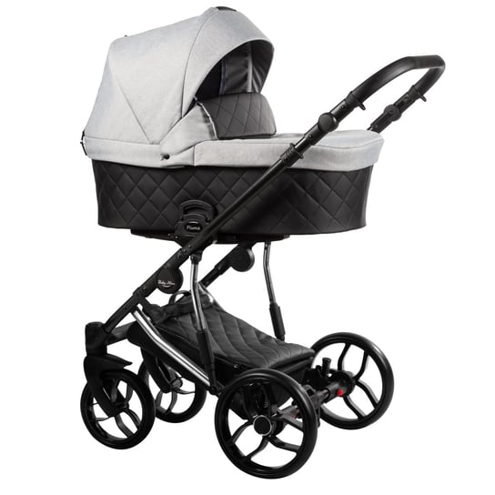 Baby Merc, wózek wielofunkcyjny Piuma-Limited Edition 3w1 Czarno/Szary Baby Merc
