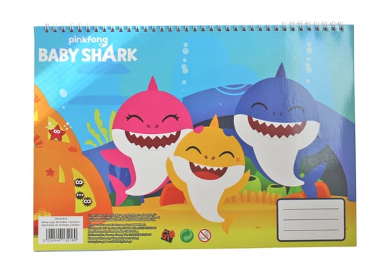 BABY SHARK blok rysunkowy kolorowanki naklejki Inna marka