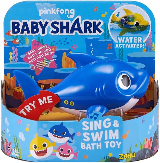 Baby Shark Daddy do zabawy w wannie Grający Pływa ZURU