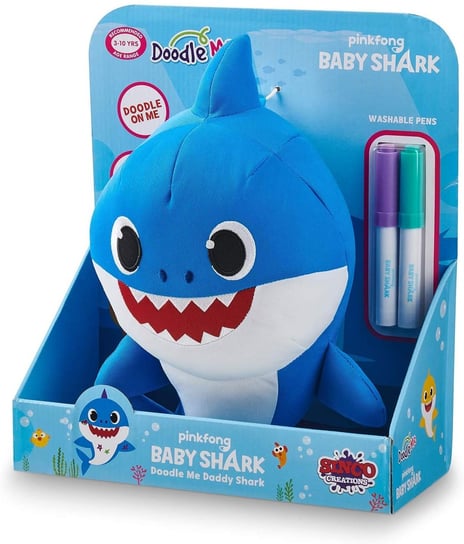 Baby Shark Maskotka z flamastrami Daddy 30 cm Baby Shark