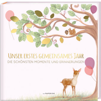 Babyalbum - UNSER ERSTES GEMEINSAMES JAHR (rosé) PAPERISH Verlag