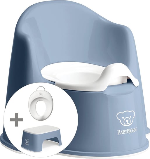 Babybjörn Pakiet Startowy Składający Się Z Nocnika, Stołka I Trenażera Toaletowego - Głęboki Niebieski I Biały BABYBJORN