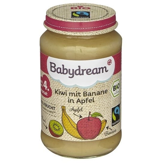 Babydream, Bio Deser, Kiwi, banan i jabłko, 190 g Babydream