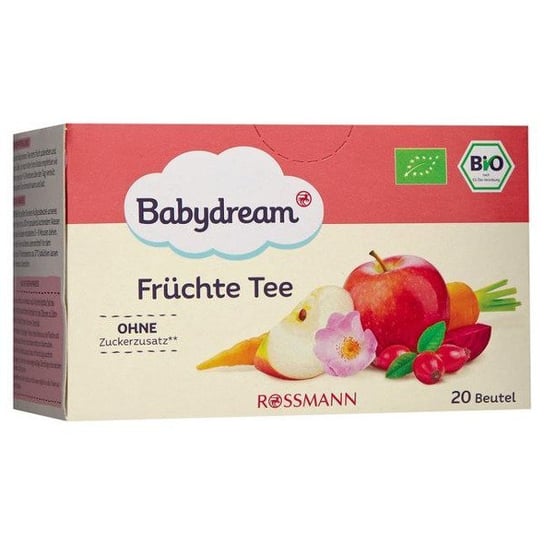 Babydream, Bio, herbatka owocowa dzika róża, 20x2 g Babydream