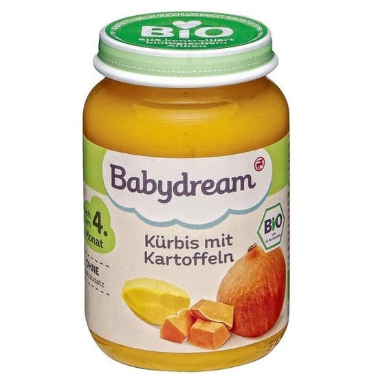 Babydream, Bio, kremowa dynia z ziemniaczkami, 190 g Babydream