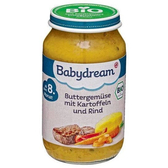 Babydream, Bio, maślane warzywa ziemniaki wołowina, 220 g Babydream