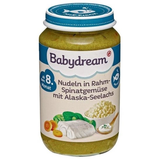 Babydream, Bio, mintaj z makaronem w sosie śmietanowym, 220 g Babydream