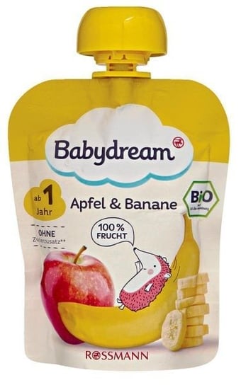 Babydream, Bio, mus jabłko banan, 90 g Babydream