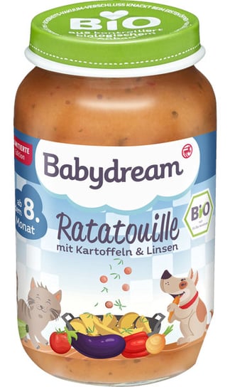 Babydream BIO Ratatouille z Ziemniaczkami i Soczewicą Babydream