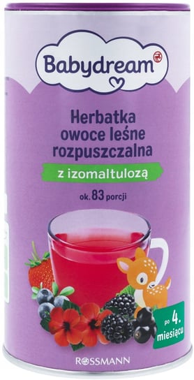 BABYDREAM HERBATKA ROZPUSZCZALNA OWOCOWA 190 G Babydream