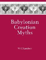 Babylonian Creation Myths Lambert W. G.