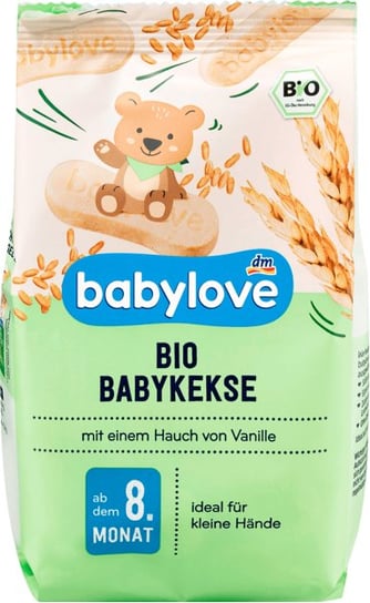 Babylove, Bio, Ciasteczka pszenne, Wanilia Burbon, 125 g Babylove