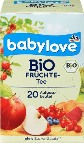 Babylove, Bio, herbatka owocowa z dziką różą, 20x2 g Babylove