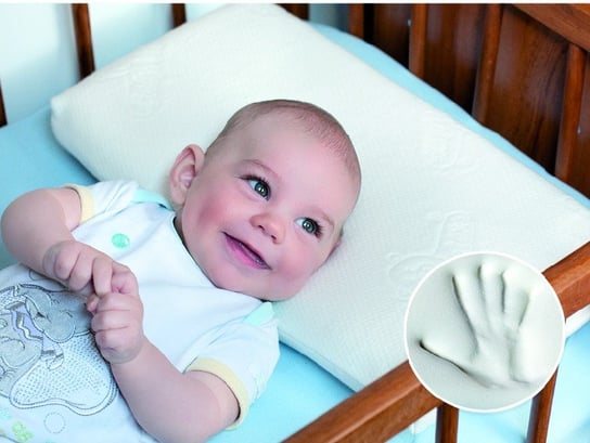 BabyMatex, Poduszka z pianki termoplastycznej Memo, 26x48 cm Babymatex