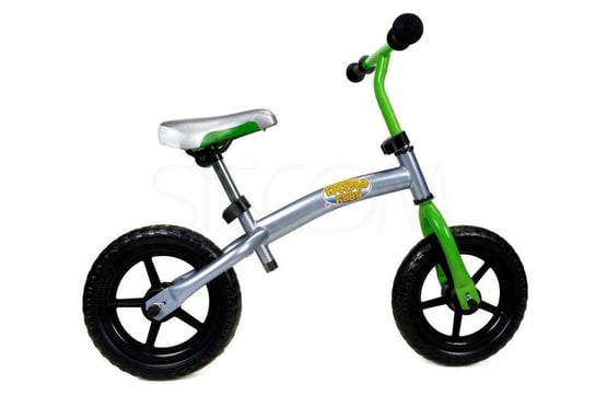 BabyMaxi, rowerek biegowy z odwracaną ramą, zielono-szary, 12" BabyMaxi
