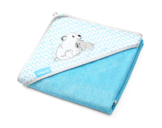 BabyOno, Okrycie kąpielowe, Ręcznik z kapturkiem, Bambusowy, 76x76 cm BabyOno