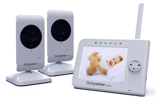 Babysense, Elektroniczna videoniania V35 z monitorem LCD i 2 kamerami BabySense