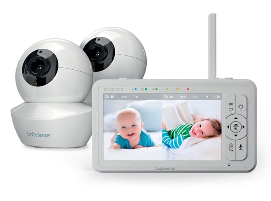 BABYSENSE HD S2 - elektroniczna niania z 2 kamerami i monitorem 5" Limited Edition BabySense