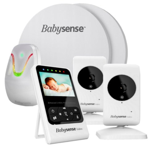 Babysense V24R, Elektroniczna niania z 2 kamerami i Monitorem oddechu Babysense 7 BabySense