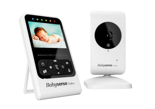 Babysense V24R, Niania elektroniczna z monitorem 2,4" i kamerką z nocnym światełkiem BabySense