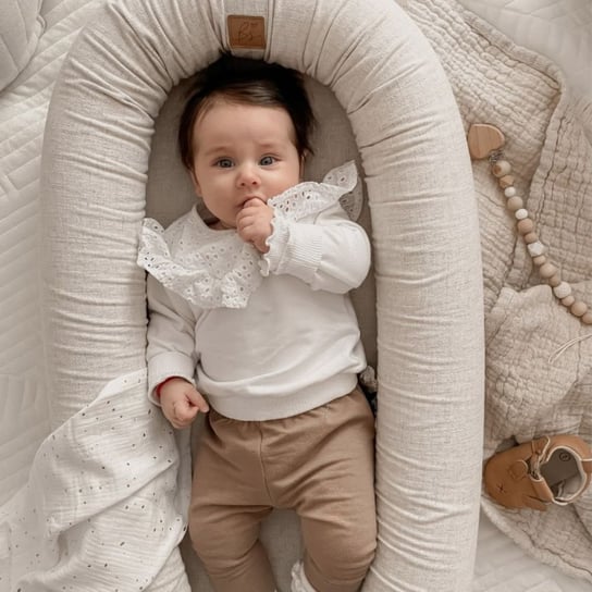 Babysteps Kokon niemowlęcy Linen Natural Baby Steps