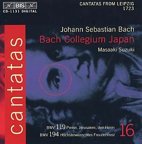 Bach: Cantatas. Volume 16: Bwv 119,194 Nonoshita Yukari
