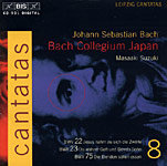 Bach: Cantatas. Volume 8: BWV 22; 23; 75 Suzuki Midori