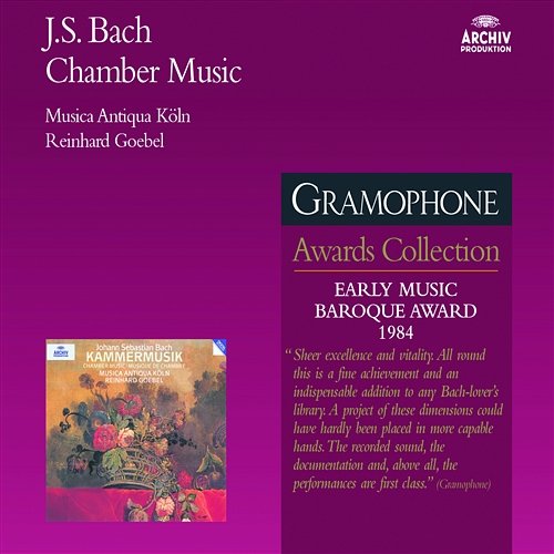 J.S. Bach: Sonata For Violin And Continuo In C Minor, BWV 1024 (App. B) - 3. Affettuoso Reinhard Goebel, Jaap Ter Linden, Henk Bouman