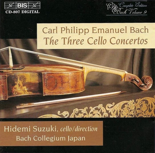 Bach, CPE: Cello Concertos Bach Collegium Japan, Suzuki Hidemi