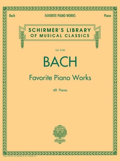 Bach Favorite Piano Works Hal Leonard Corporation