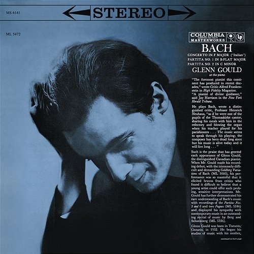 Bach: Italian Concerto in F Major & Partitas Nos. 1 & 2 Glenn Gould