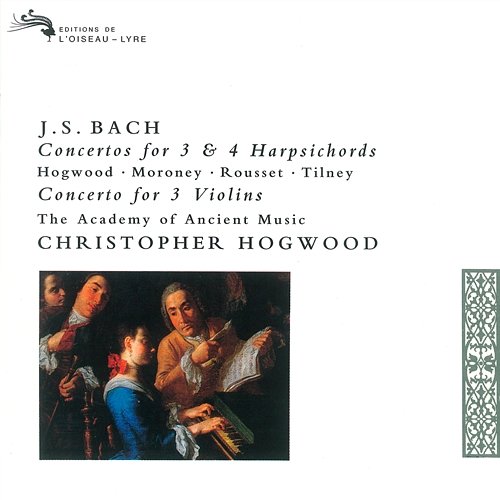 J.S. Bach: Concerto for 3 Harpsichords, Strings & Continuo No. 2 in C Major, BWV 1064R - Arr. Hogwood for 3 Violins - 2. Adagio Christopher Hirons, Monica Huggett, Catherine Mackintosh, Academy of Ancient Music, Christopher Hogwood
