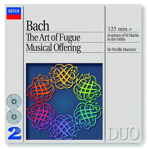 J.S. Bach: Musical Offering, BWV 1079 - Ed. Marriner - Canones diversi: Canon 3 a 2 per Motum contrarium William Bennett, Iona Brown, Stephen Shingles