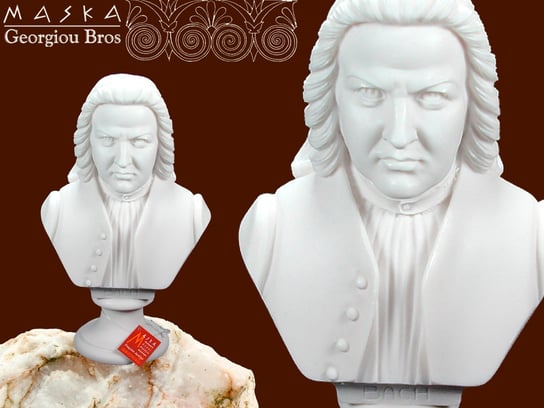 Bach - popiersie -alabaster grecki MASKA