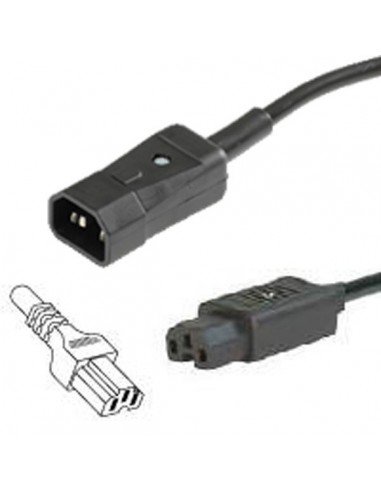 BACHMANN Kabel zasilający 230VAC 10A IEC320 C14-C15 2.0m czarny Bachmann
