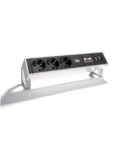 BACHMANN Listwa zasilająca DESK2 3xSchuko 2xCAT6 HDMI USB3.0 1,5m biały Bachmann