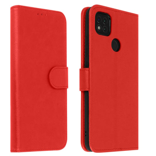 Back Cover do Xiaomi Redmi 9C pełny pokrowiec z funkcją podstawki - czerwony Avizar