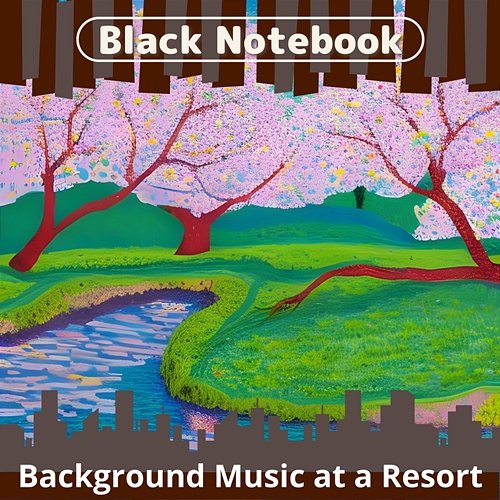 Background Music at a Resort Black Notebook