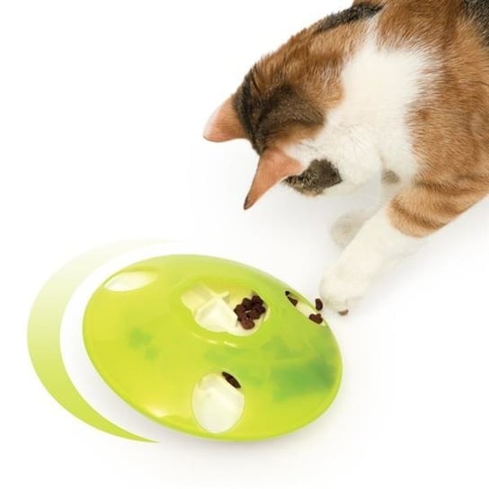 Bączek na przysmaki dla kota CATIT Treat Spinner, zielony, 8x18,5x18,5 cm Catit