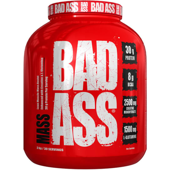 Bad Ass Nutrition Mass 3000G Strawberry BAD ASS