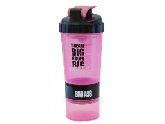 Bad Ass, Shaker HQ, różowo-czarny, 500 ml BAD ASS