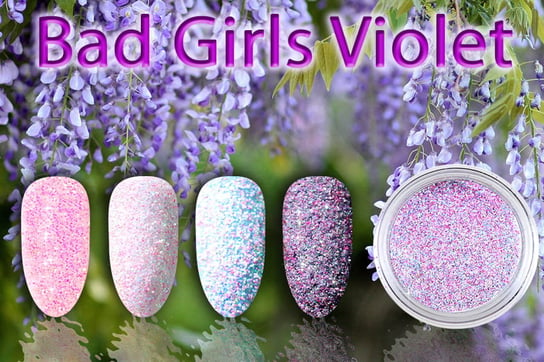 Bad Girls Violet - niegrzeczny efekt do zdobień na lakier hybrydowy, żel uv i akryl na paznokciach 7ml Inna marka