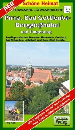 Bad Gottleuba-Berggießhübel, Pirna und Umgebung 1 : 35 000. Radwander- und Wanderkarte Barthel, Barthel Andreas Verlag