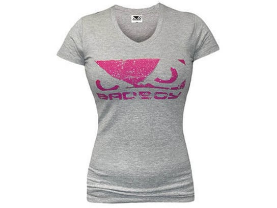 BADGIRL, T-shirt damski z krótkim rękawem, V-Neck Tee, rozmiar L BADBOY