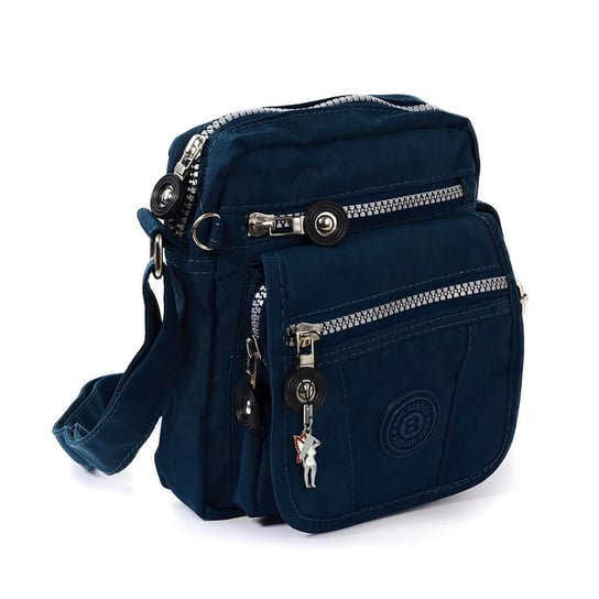 Bag Street nylonowa torba damska torba męska torba na ramię niebieska granatowa OTJ215B Bag Street