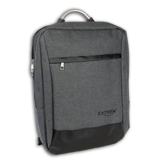 Bag Street plecak syntetyczny męski damski torba na notebooka szary 29x17x40 OTJ650K Bag Street