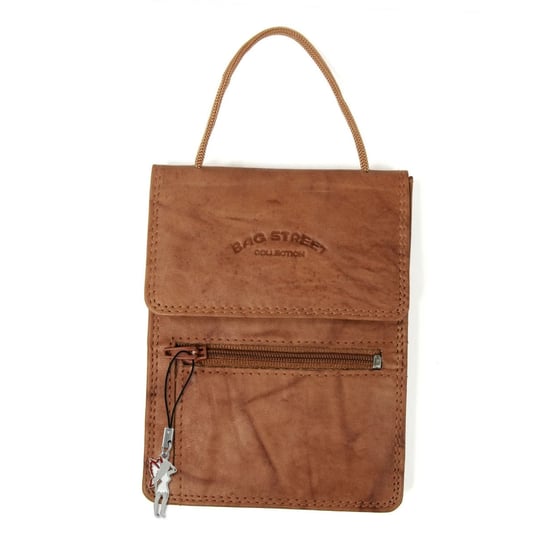 Bag Street skórzane etui na portfel męski damski brązowy 10x1x14 OTJ503C Bag Street