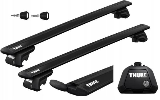 Bagażnik dachowy Thule Evo 7104 stopy + belki czarne Thule 108cm Inna marka