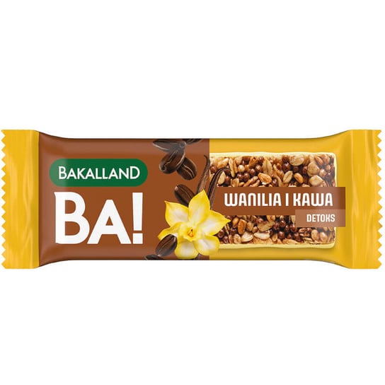 BAKALLAND BA! Baton Zbożowy Wanilia i Kawa 38g Vanilla Coffee Bakalland